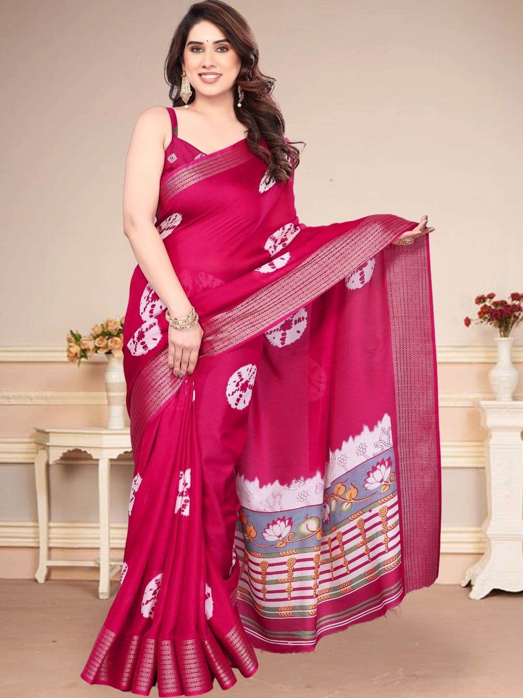 BOLOKA Tie and Dye Designer Bandhani Saree - view 1