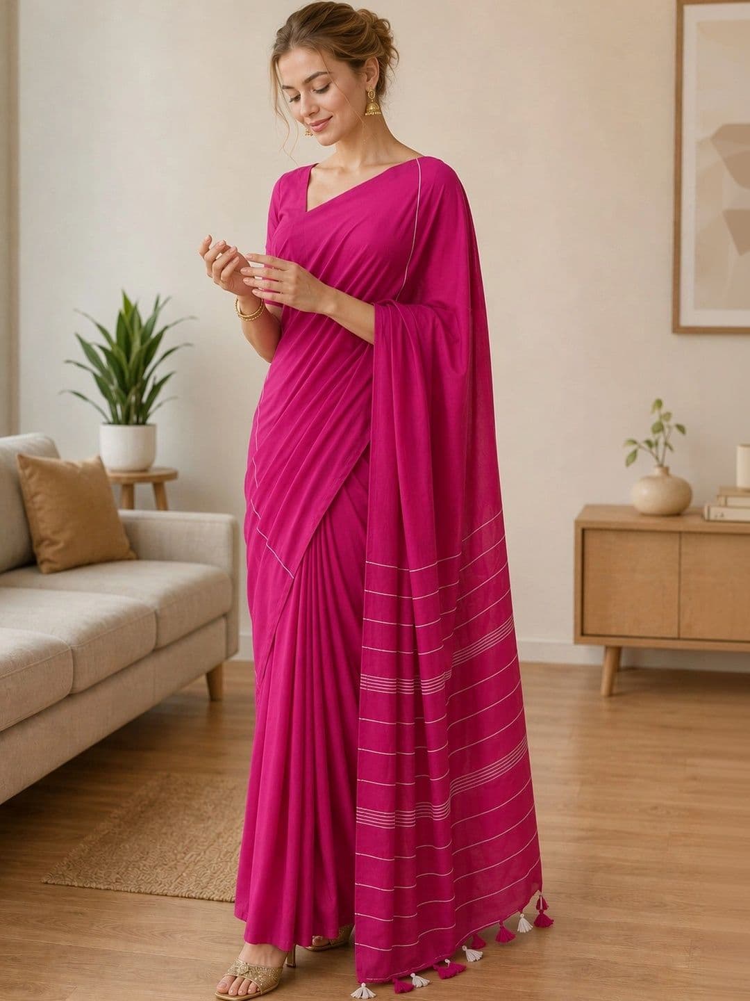 Saatika Khadi Saree thumbnail 5