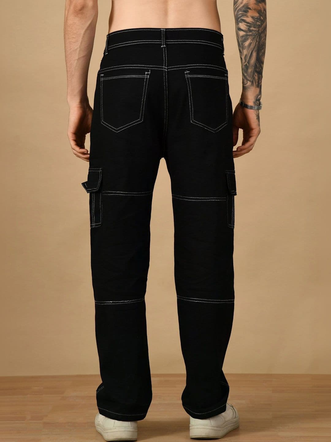 R.Code by The Roadster Life Co. Men Classic Relaxed Fit Mid-Rise Stretchable Jeans thumbnail 3