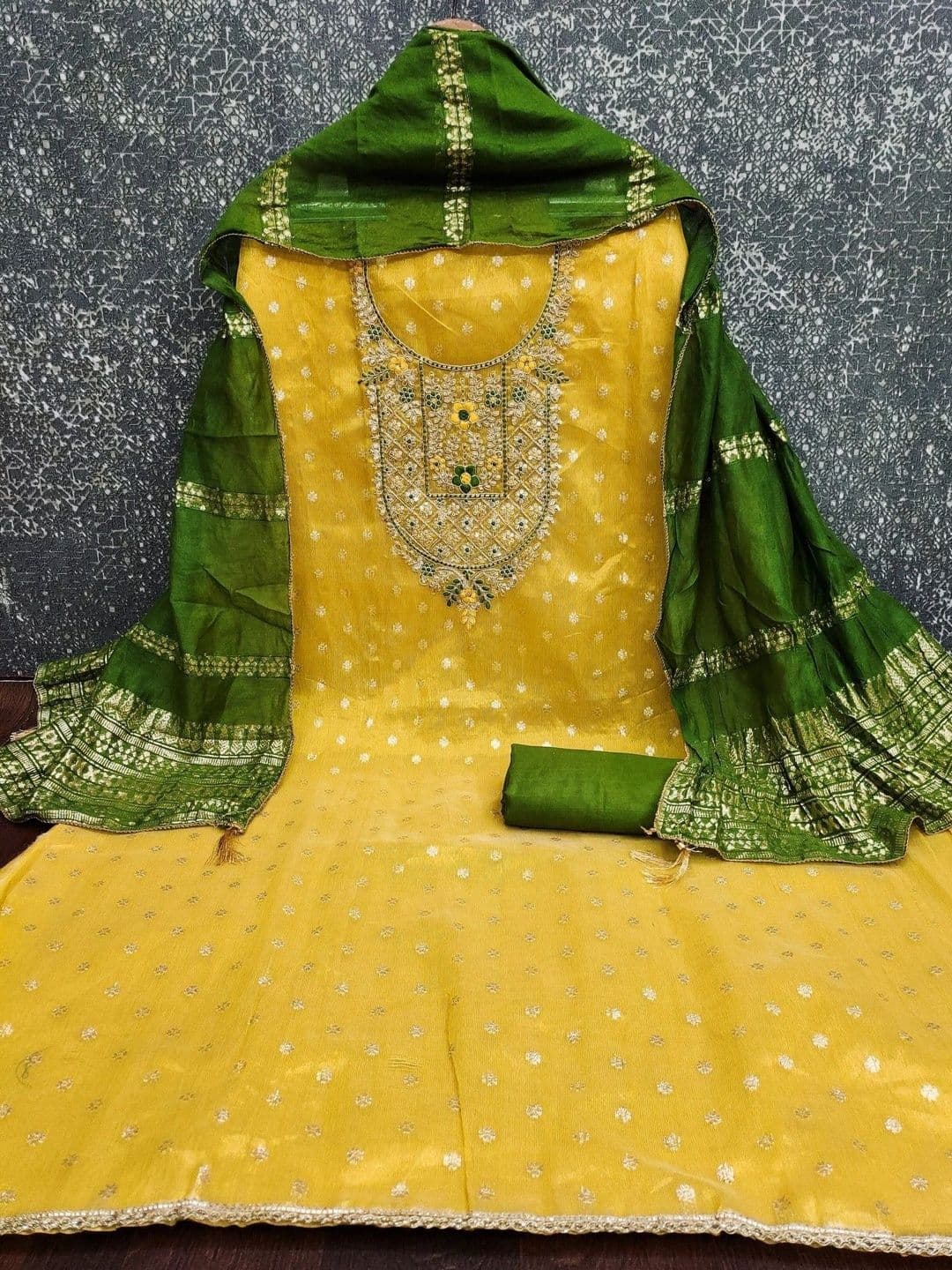 TAVAS Embroidered Unstitched Dress Material thumbnail 4