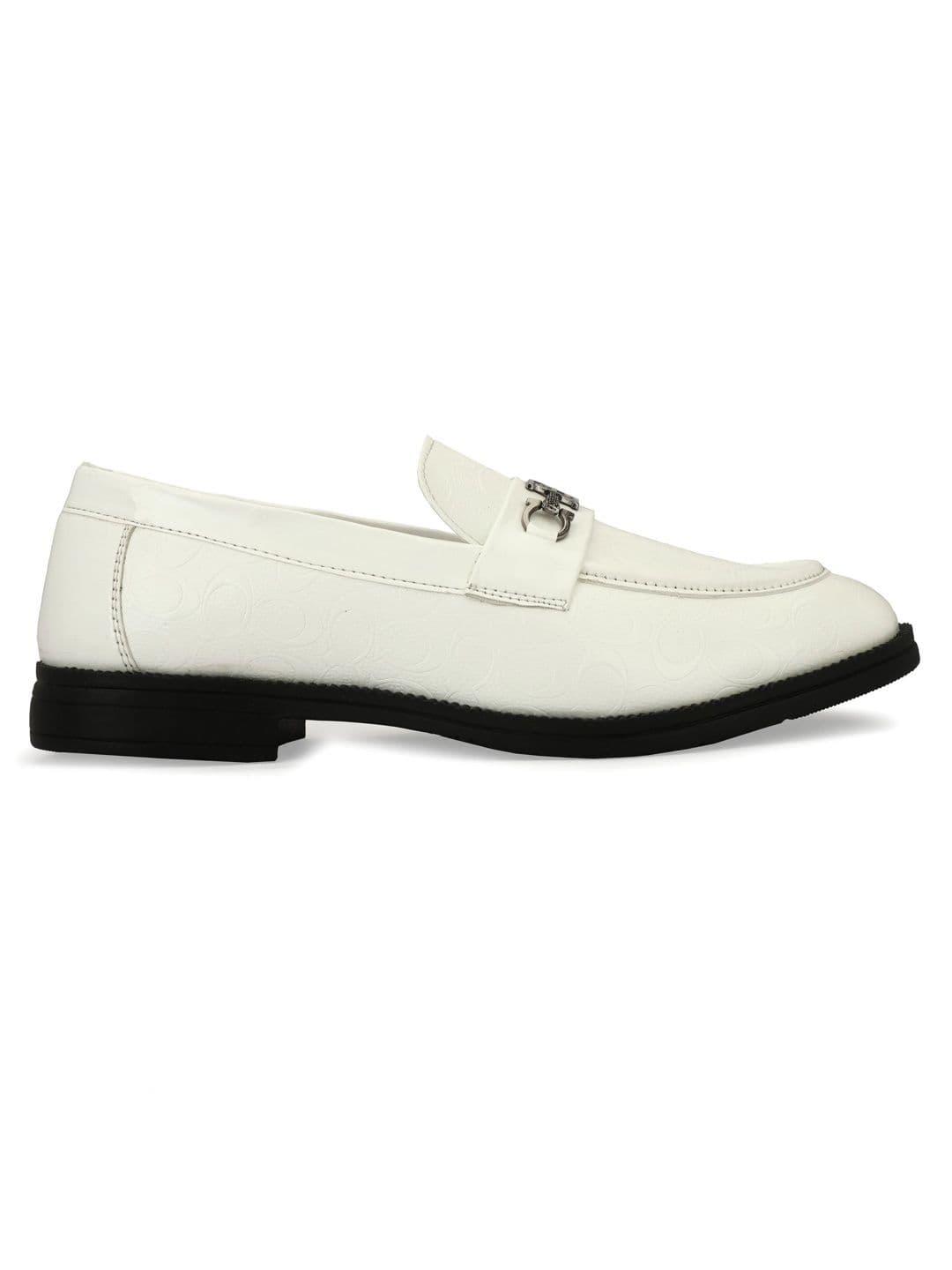 INKLENZO Men Textured Round Toe Formal Loafers thumbnail 4