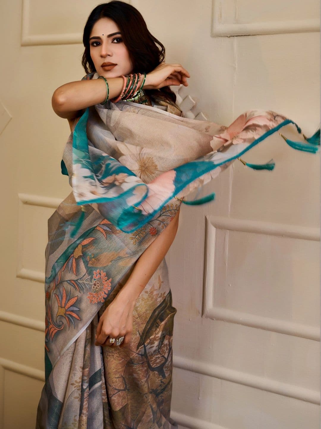 SAIYAMORI Pure Cotton Saree thumbnail 3
