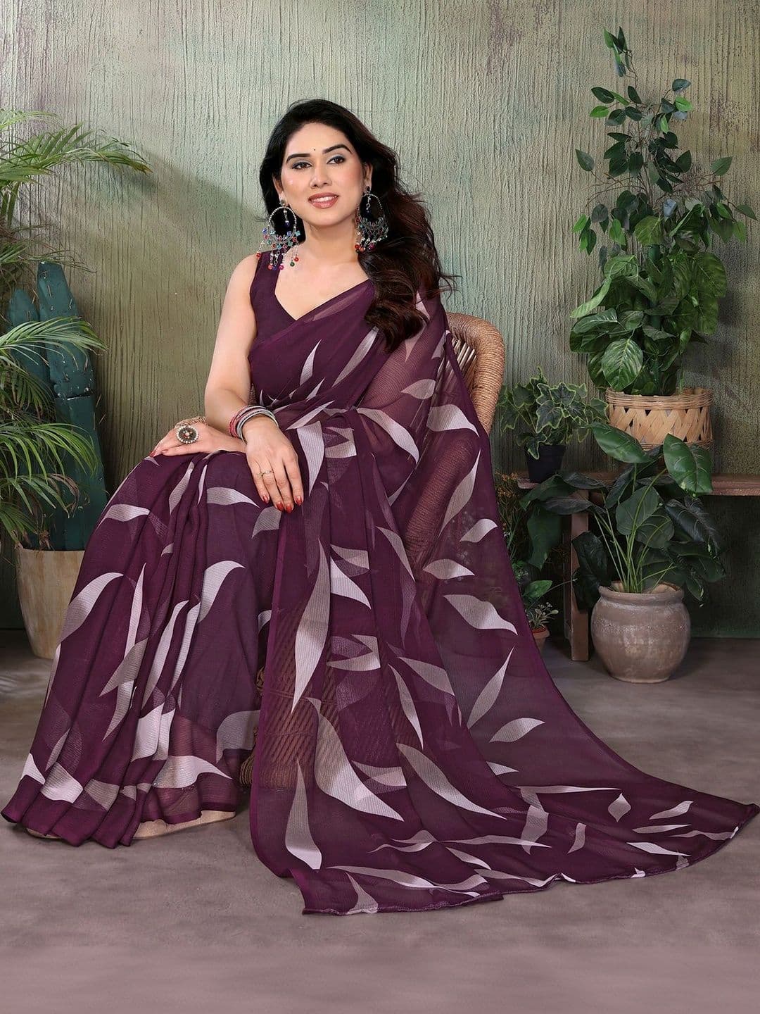 SZN Pure Georgette Saree thumbnail 5