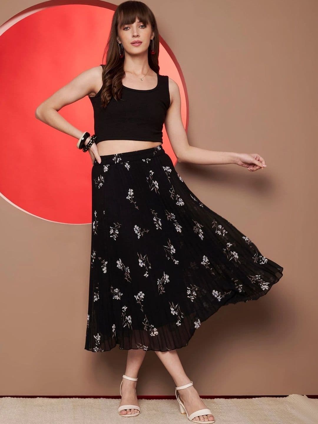CORSICA Women Floral Midi A-Line Skirt thumbnail 5