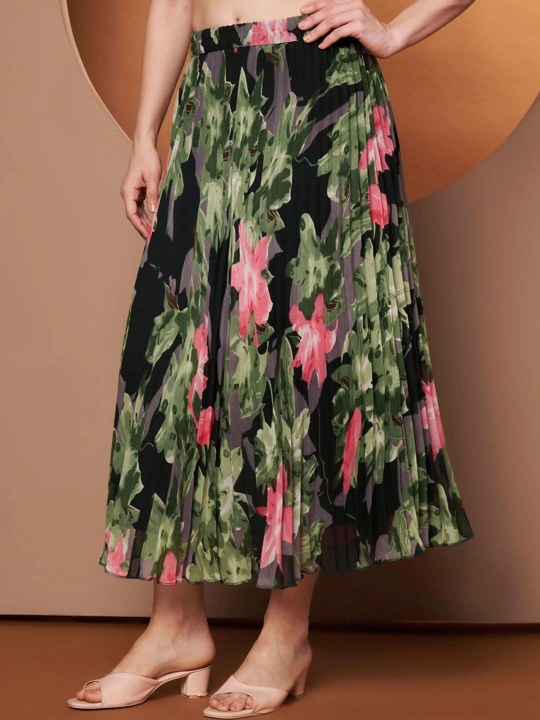 CORSICA Women Floral Tropical Midi Flared Skirt thumbnail 3