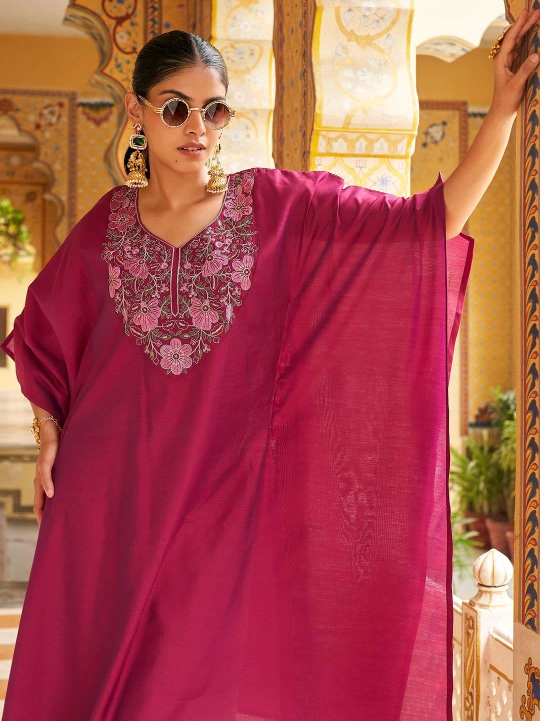 Tikhi Imli Embroidered Tunic with Palazzos thumbnail 4