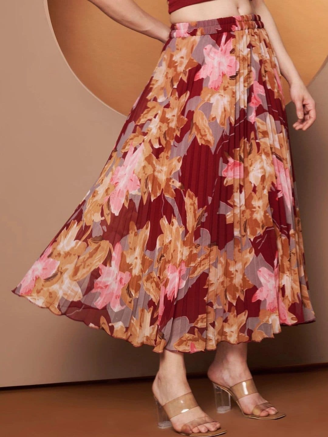 CORSICA Women Floral Midi Flared Skirt thumbnail 6