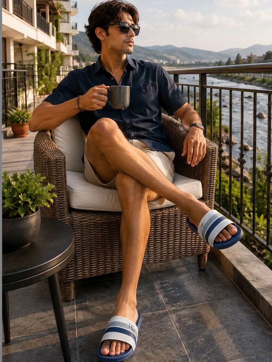 TRV Men Striped Sliders thumbnail 10