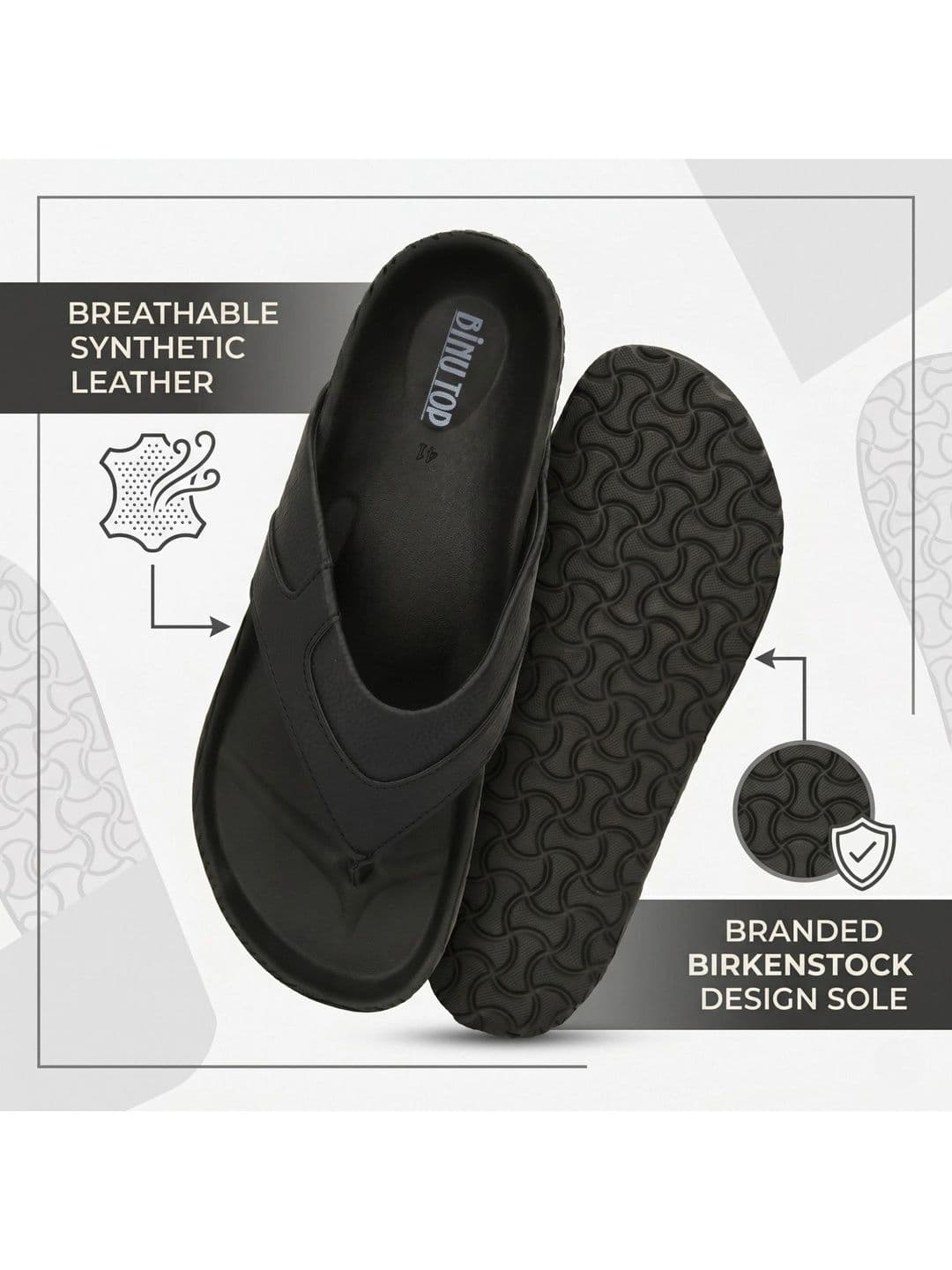 BINUTOP Men Comfort Sandals thumbnail 4