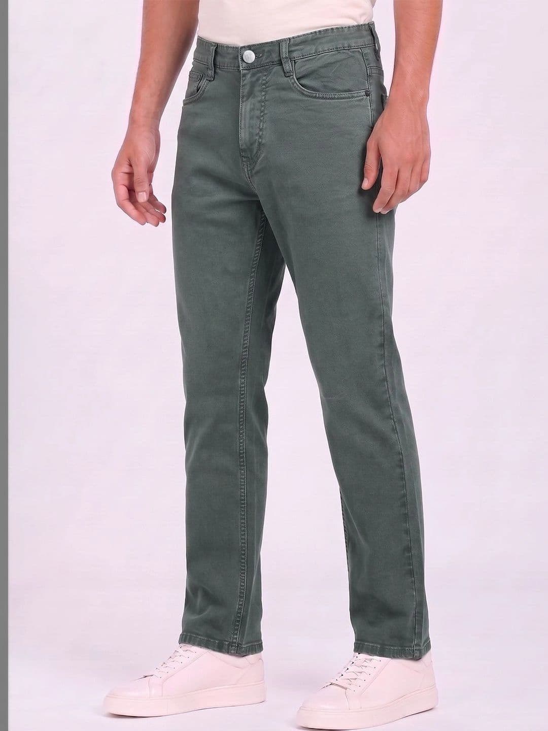 THUNDER JEANS Men Regular Fit Mid-Rise Stretchable Jeans - view 1