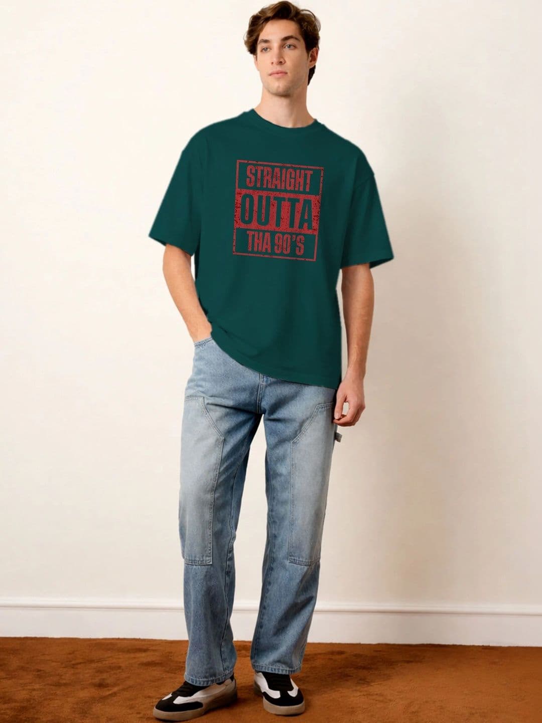 Moda rapido X TOGS & TERRE Men Typography Printed Organic Cotton Blend T-shirt thumbnail 3