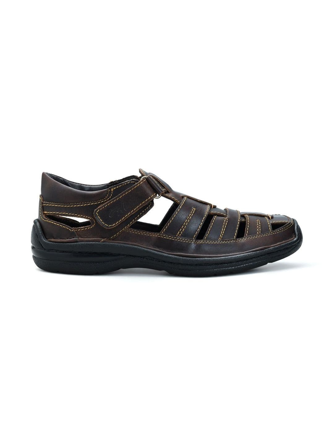 Mardi Gras Men Leather Comfort Sandals thumbnail 7