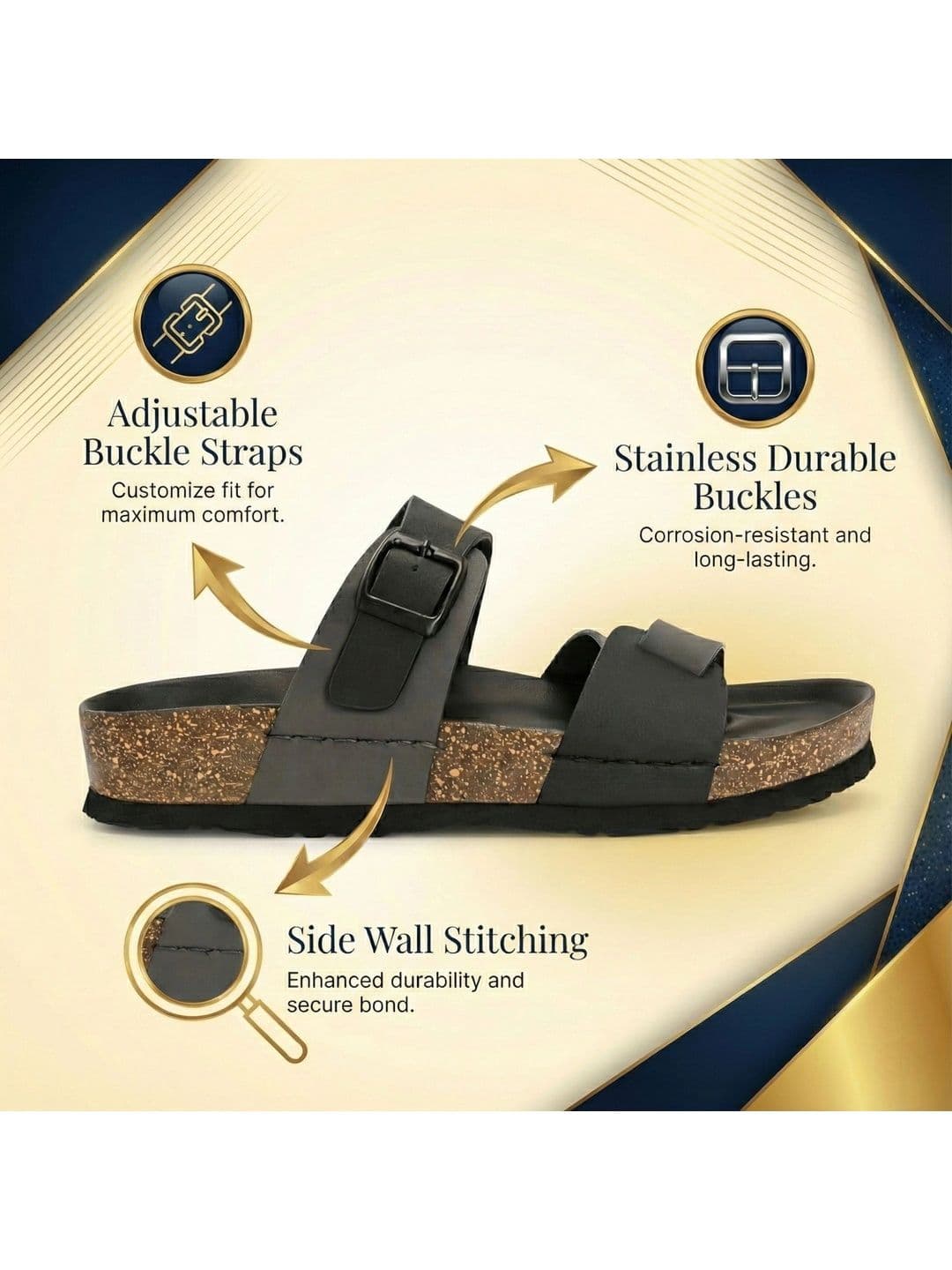 BINUTOP Men Comfort Sandals thumbnail 3