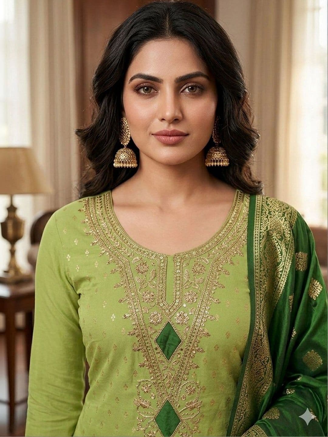 TAVAS Embroidered Unstitched Dress Material thumbnail 2