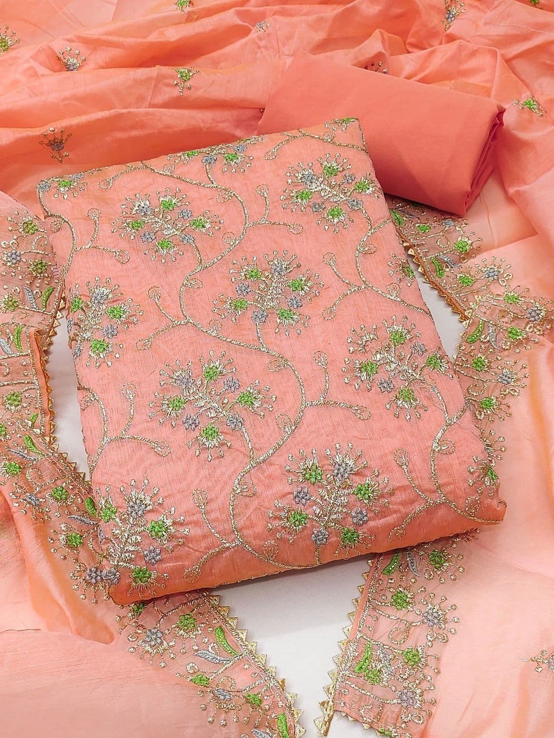 TAVAS Unstitched Dress Material - view 1