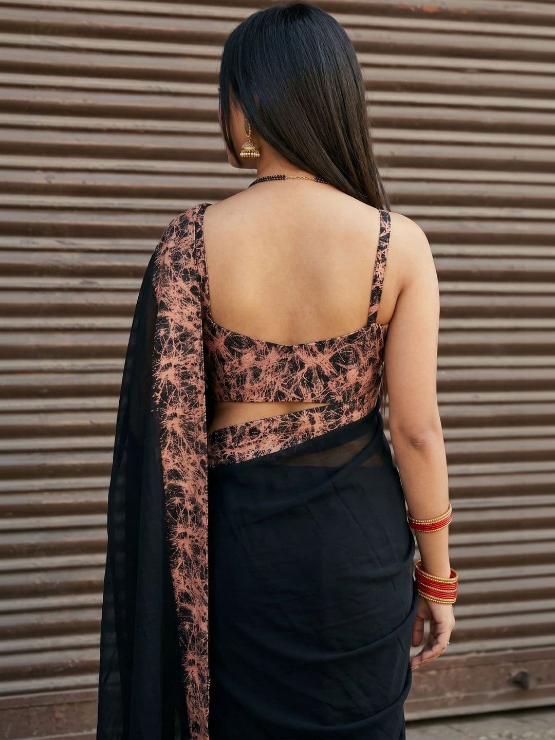 BOLOKA Poly Georgette Designer Saree thumbnail 5
