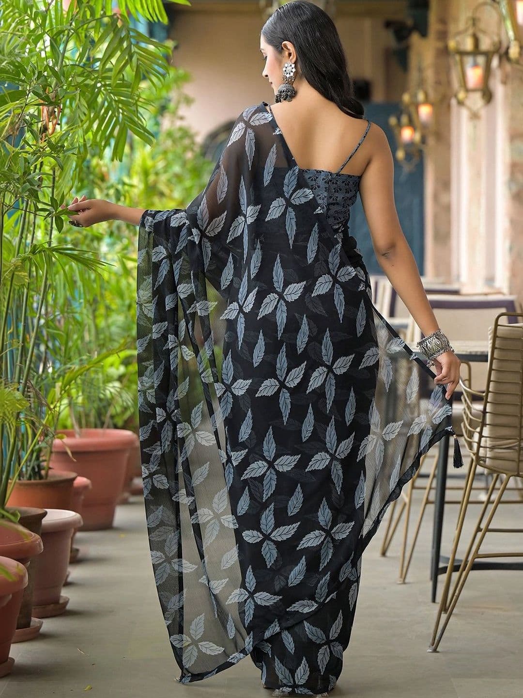 SANISA Ethnic Motifs Pure Chiffon Saree thumbnail 4