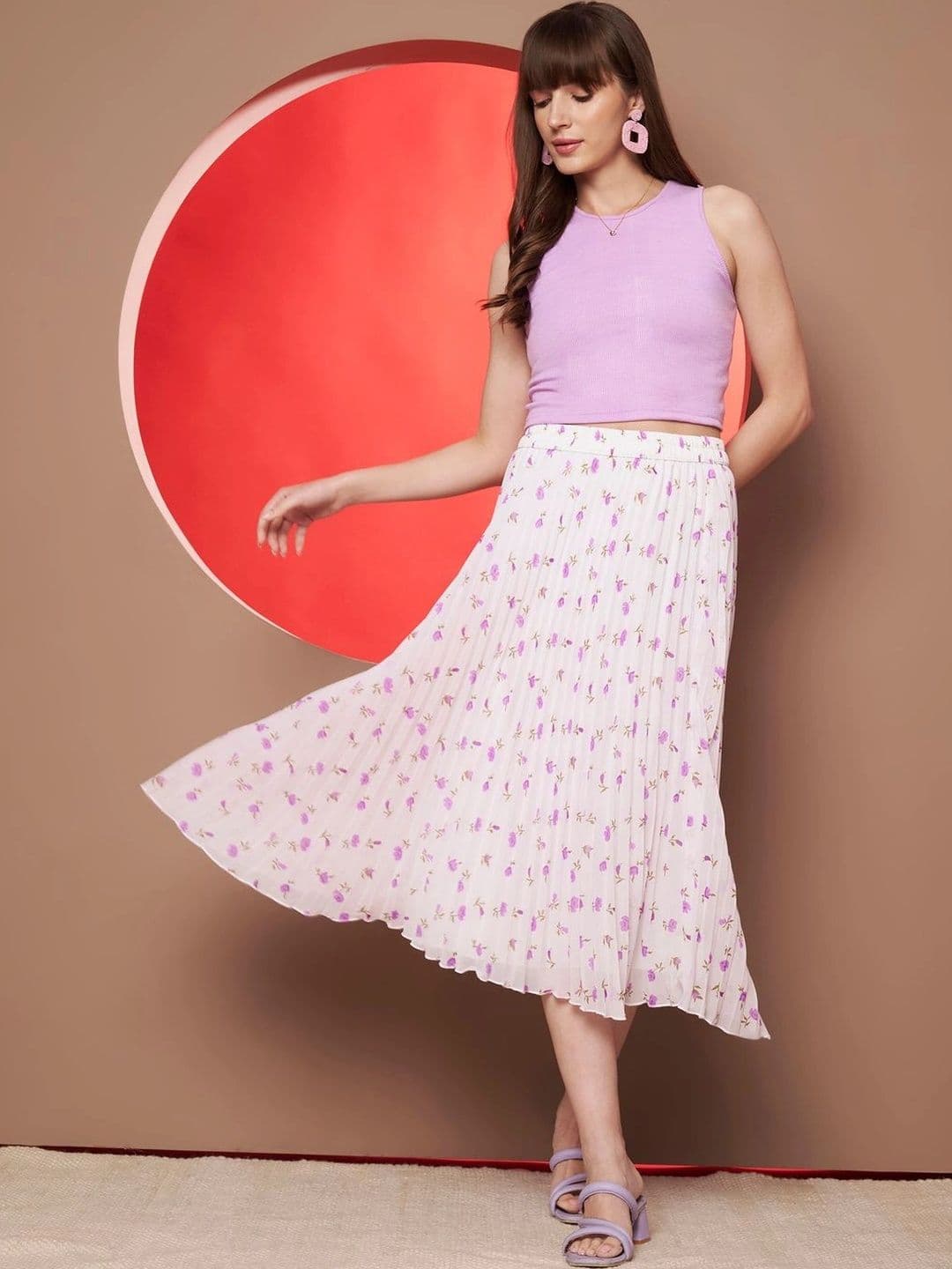 CORSICA Women Floral Midi Flared Skirt thumbnail 6