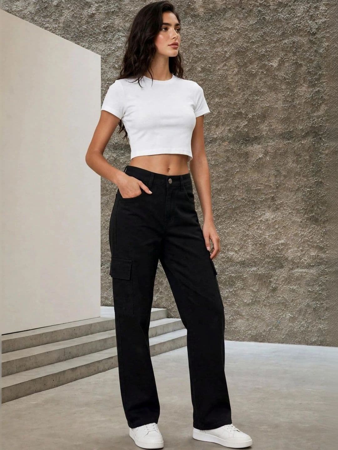 Encrypt Women Classic Relaxed Fit Mid-Rise Stretchable Jeans thumbnail 4