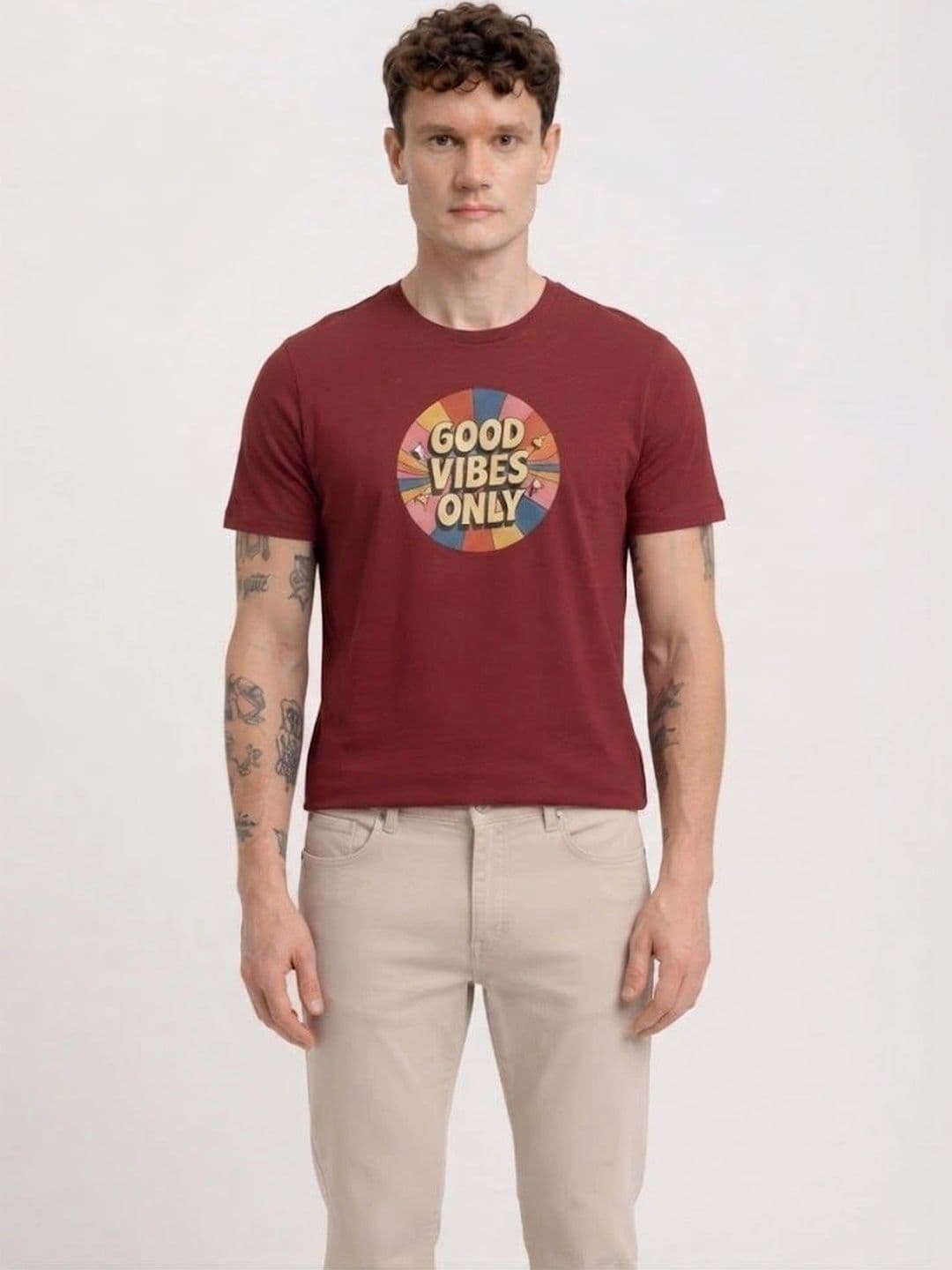 BAESD Men Typography Printed T-shirt - view 1