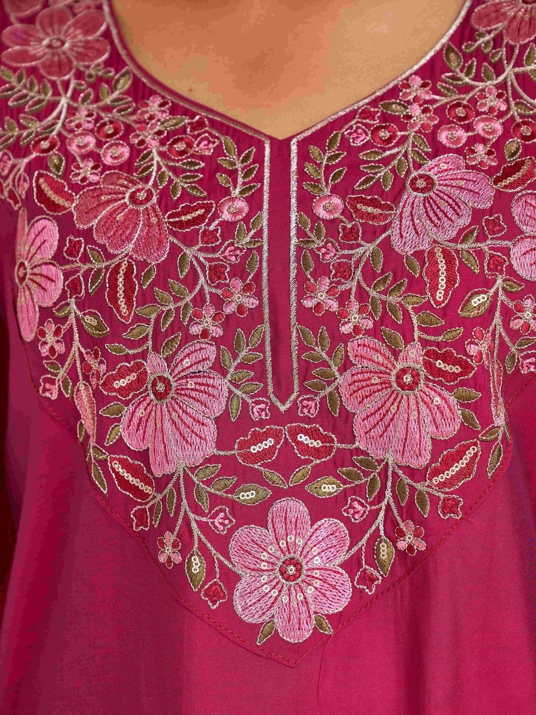 Tikhi Imli Embroidered Tunic with Palazzos thumbnail 6