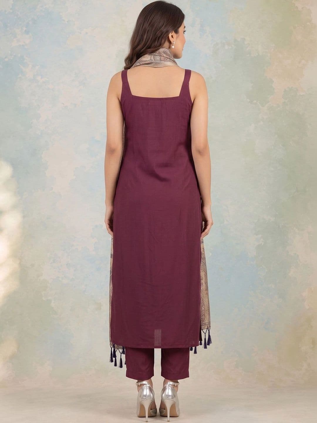 AADVIKA Women Ethnic Motifs Regular Kurta with Trousers & With Dupatta thumbnail 6
