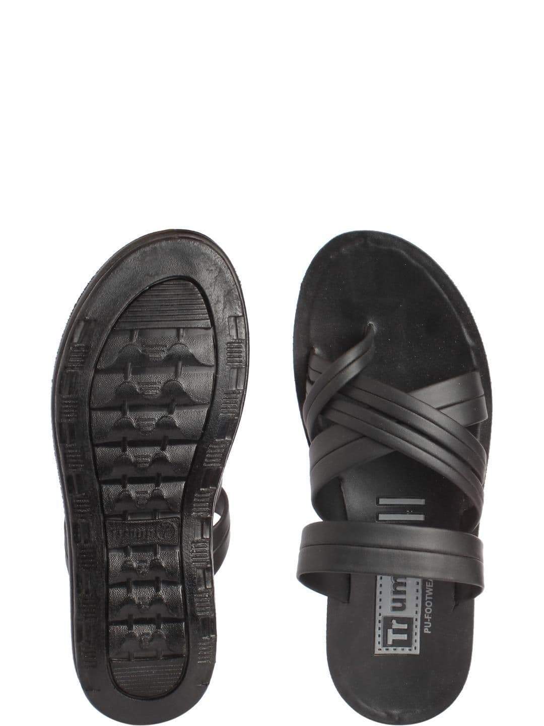 Trump Black PU Flip Flops thumbnail 5