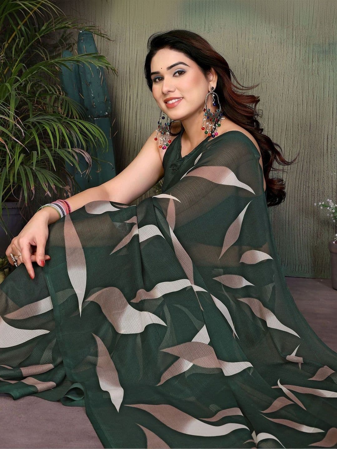 ANIRAV Pure Georgette Saree thumbnail 5