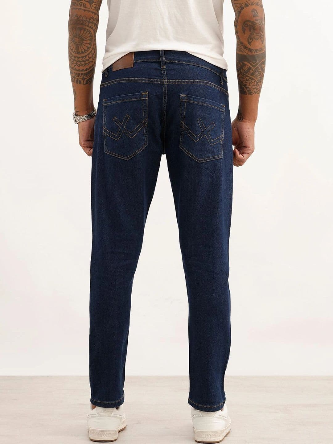 WROGN Men Slim Fit Mid-Rise Stretchable Jeans thumbnail 5