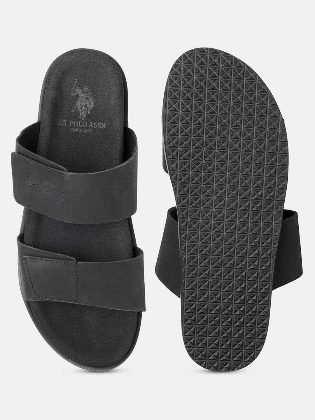 U.S. Polo Assn. Men Leather Comfort Sandals thumbnail 3