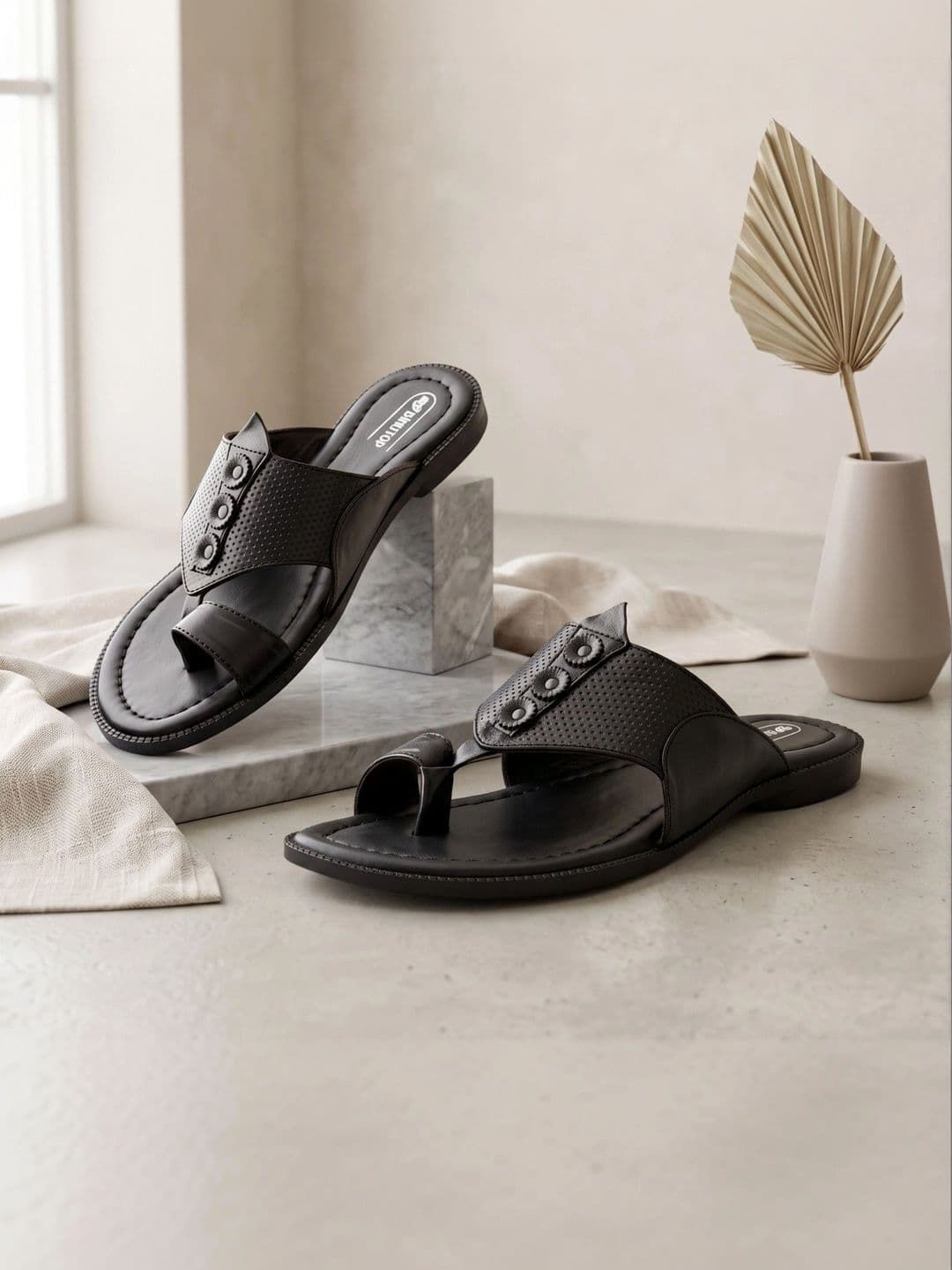 BINUTOP Men Leather Shoe-Style Sandals - view 1