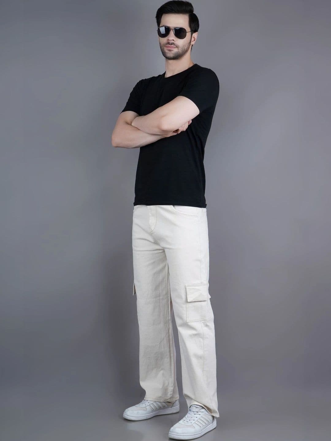 Metronaut Men Classic Relaxed Fit Mid-Rise Stretchable Jeans thumbnail 3