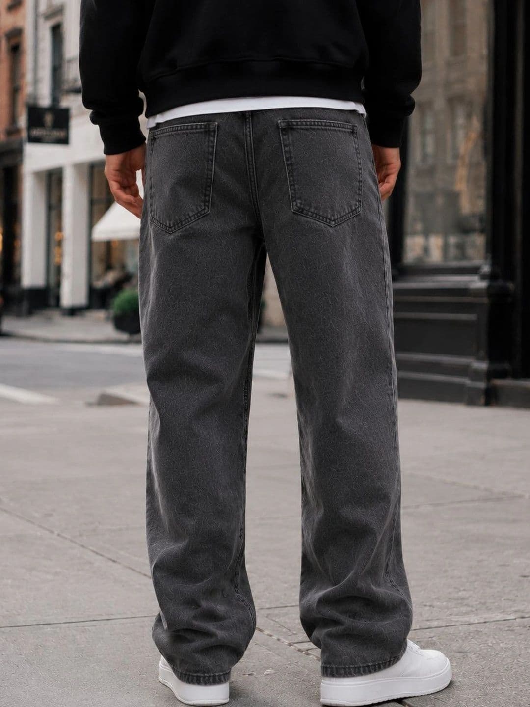 DENIM HAWK Men Classic Straight Fit Mid-Rise Stretchable Jeans thumbnail 4