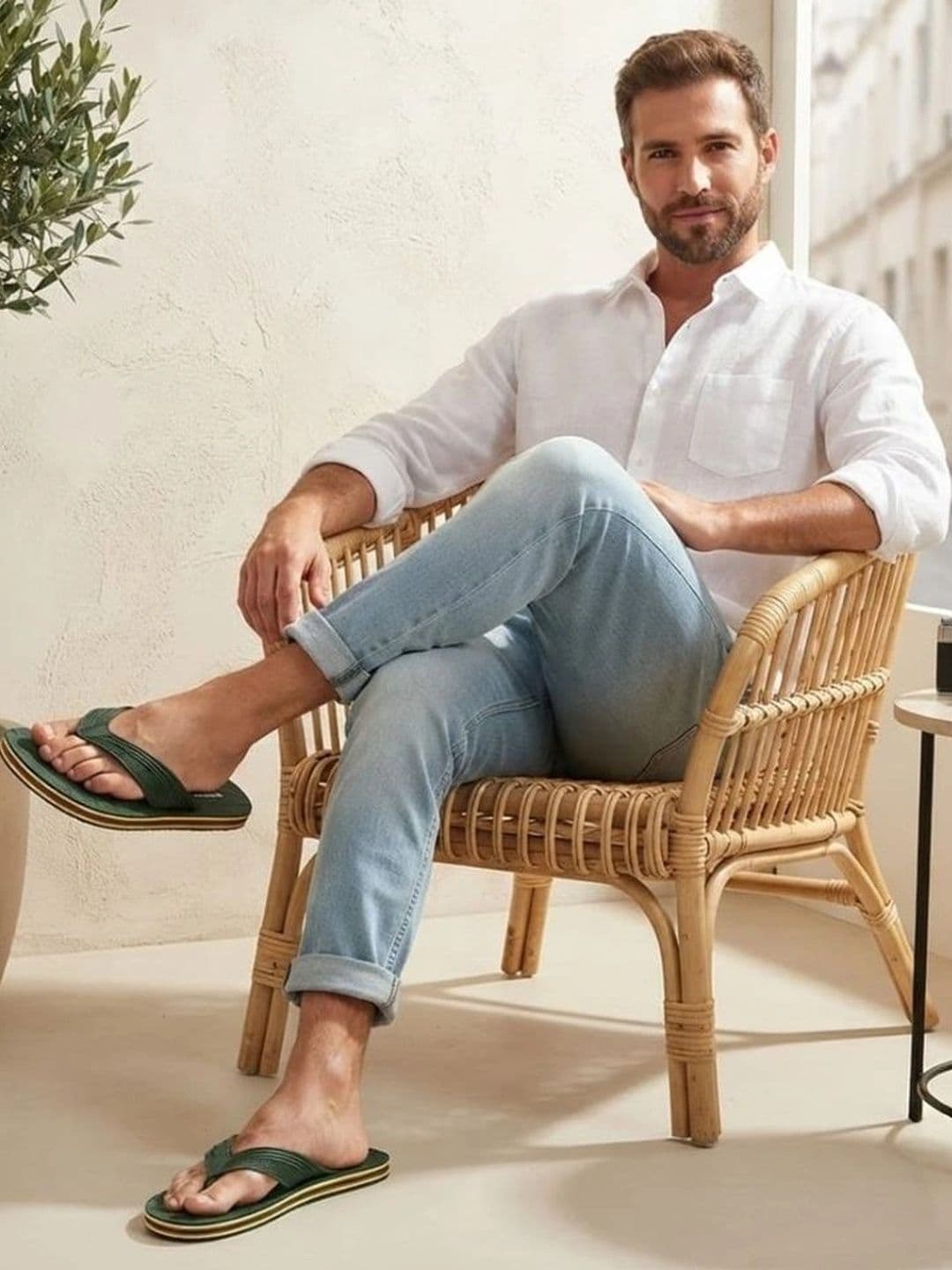 BERSACHE Men Thong Flip-Flops thumbnail 5