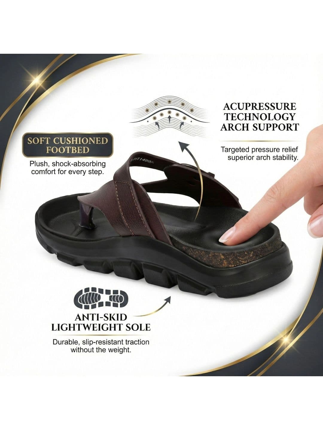BINUTOP Men Comfort Sandals thumbnail 4