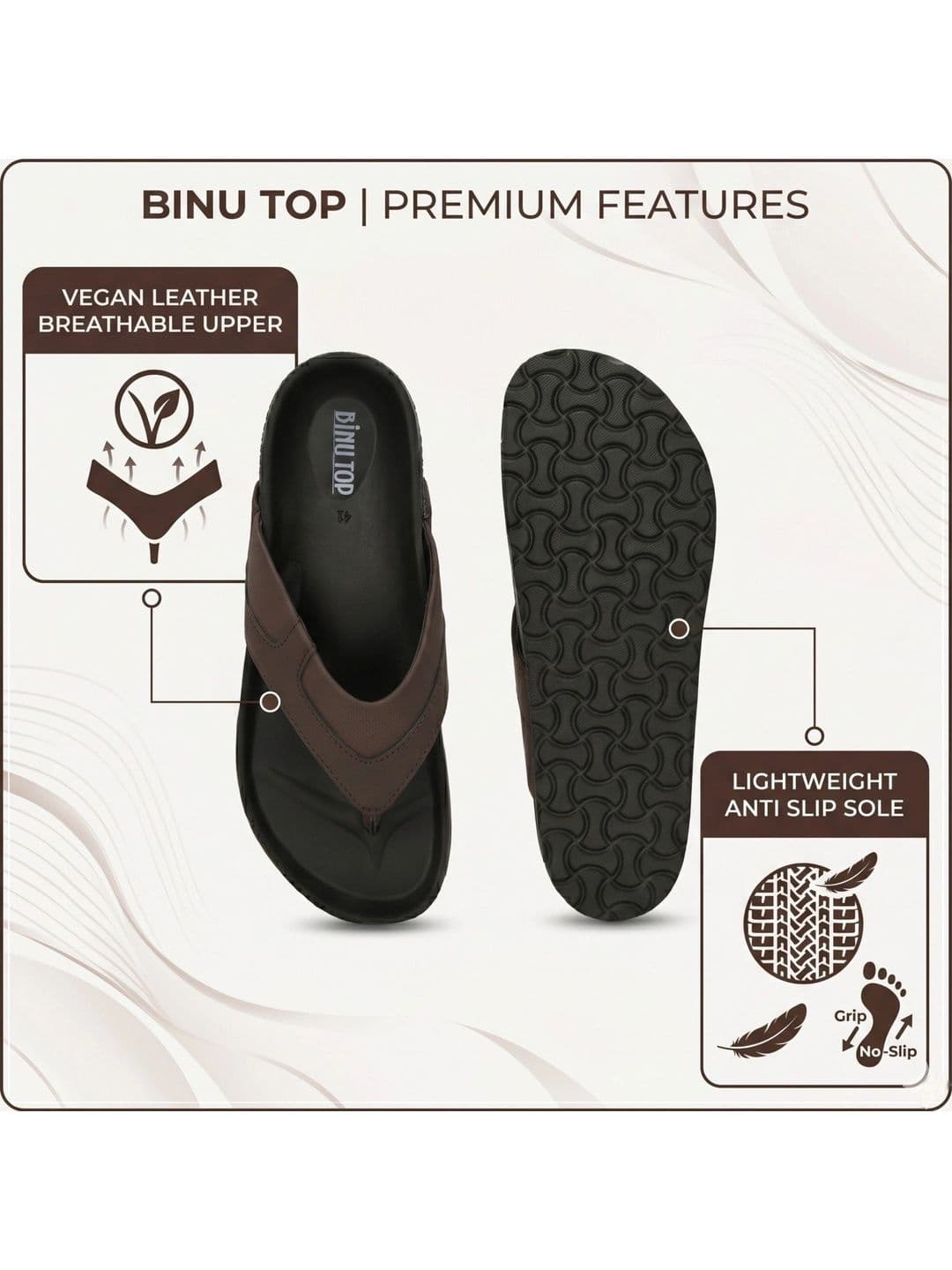 BINUTOP Men Comfort Sandals thumbnail 6