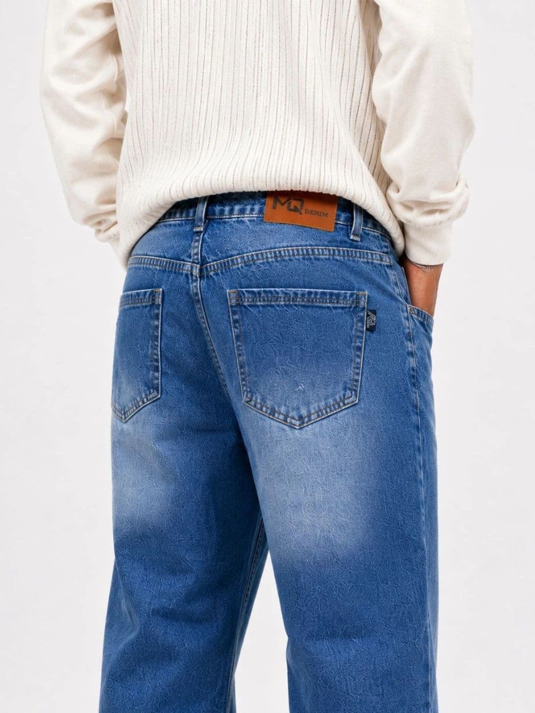 MQ Denim Men Straight Fit Mid-Rise Light Fade Jeans thumbnail 5