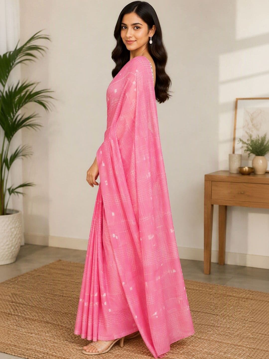 Saatika Women Chanderi Saree thumbnail 3