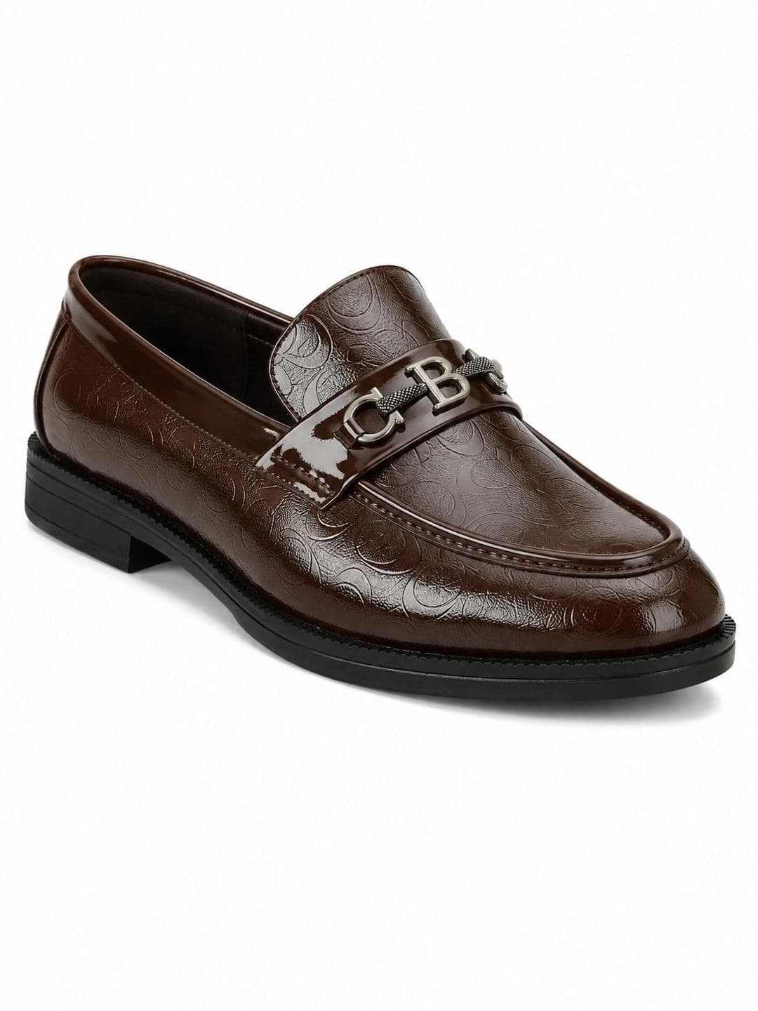 INKLENZO Men Textured Round Toe Formal Loafers thumbnail 4