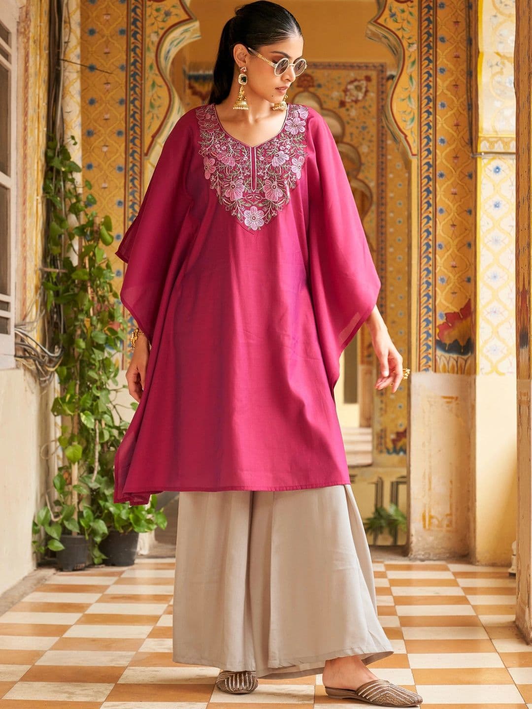 Tikhi Imli Embroidered Tunic with Palazzos thumbnail 7