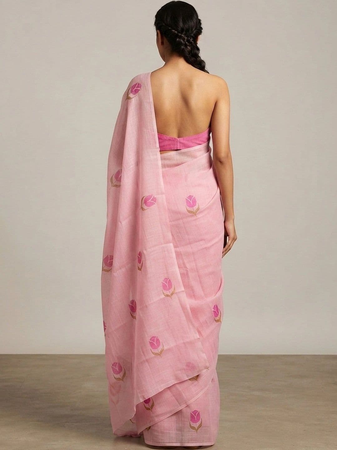 Saatika Embroidered Saree thumbnail 4