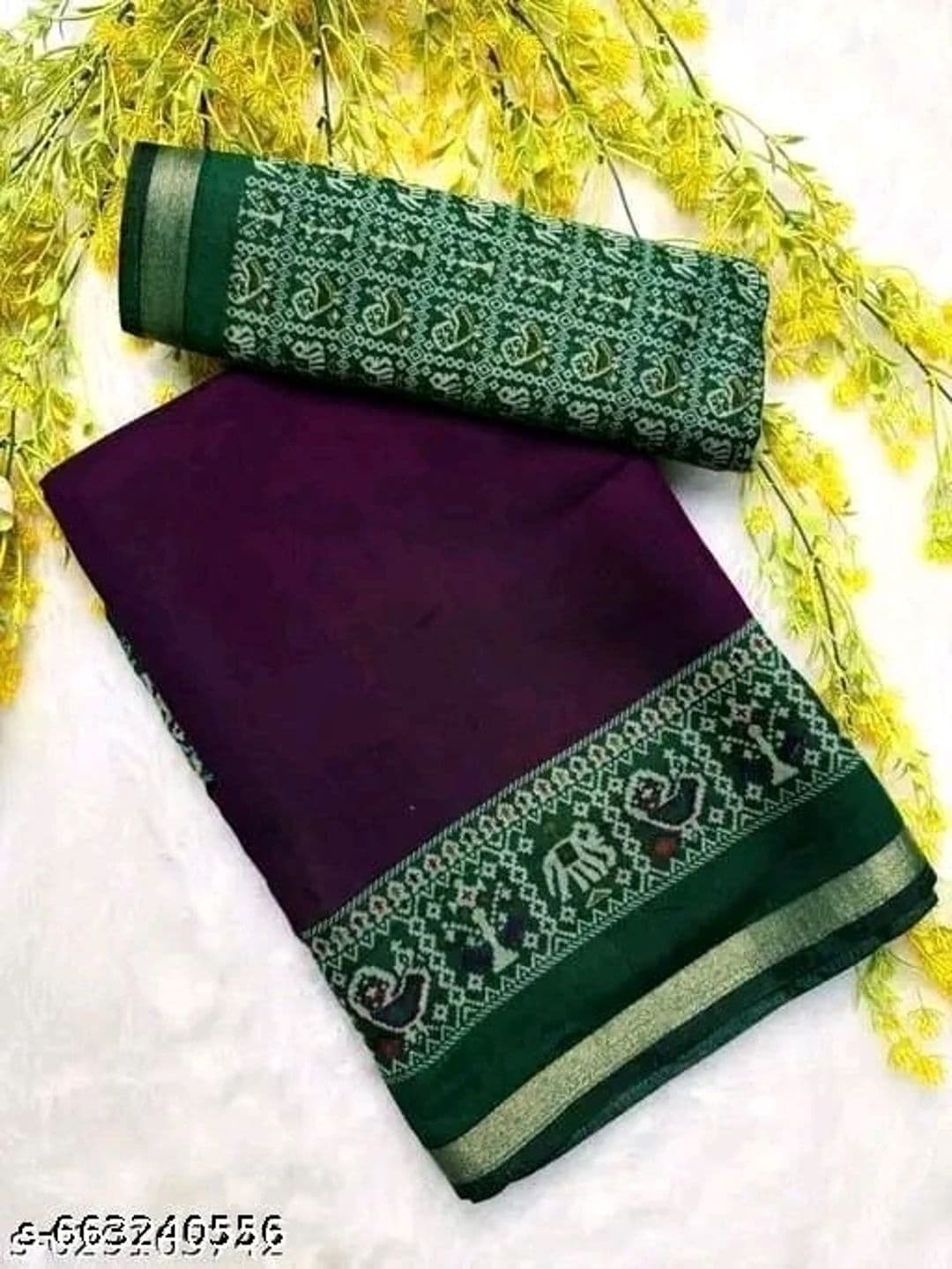 BOLOKA Zari Designer Mangalagiri Saree thumbnail 2