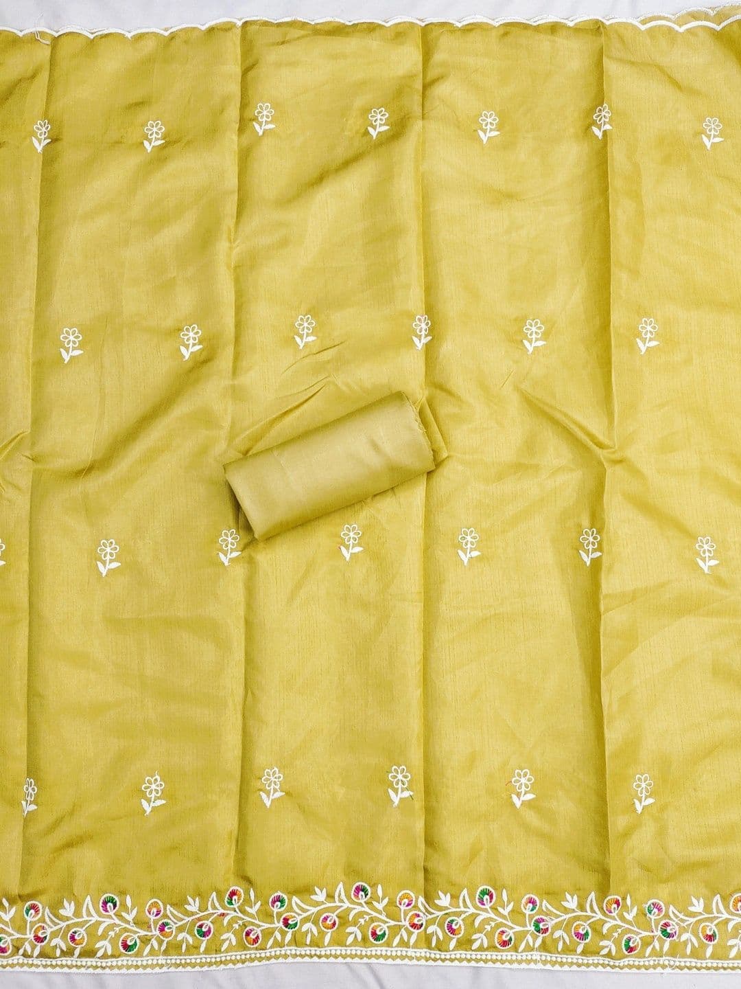 TAVAS Embroidered Pure Cotton Unstitched Dress Material thumbnail 3