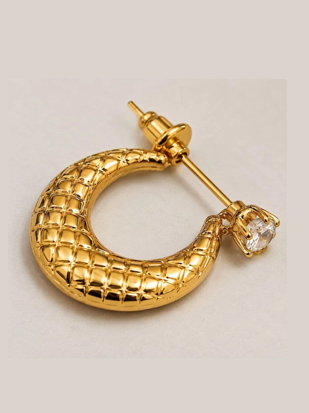 Adhvik Circular Half Hoop Earrings thumbnail 2