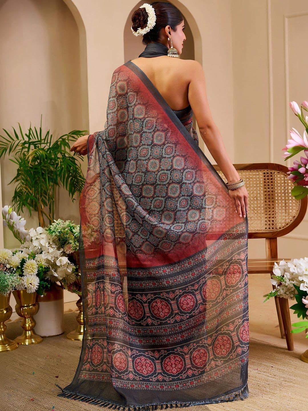 SAIYAMORI Pure Cotton Saree thumbnail 5