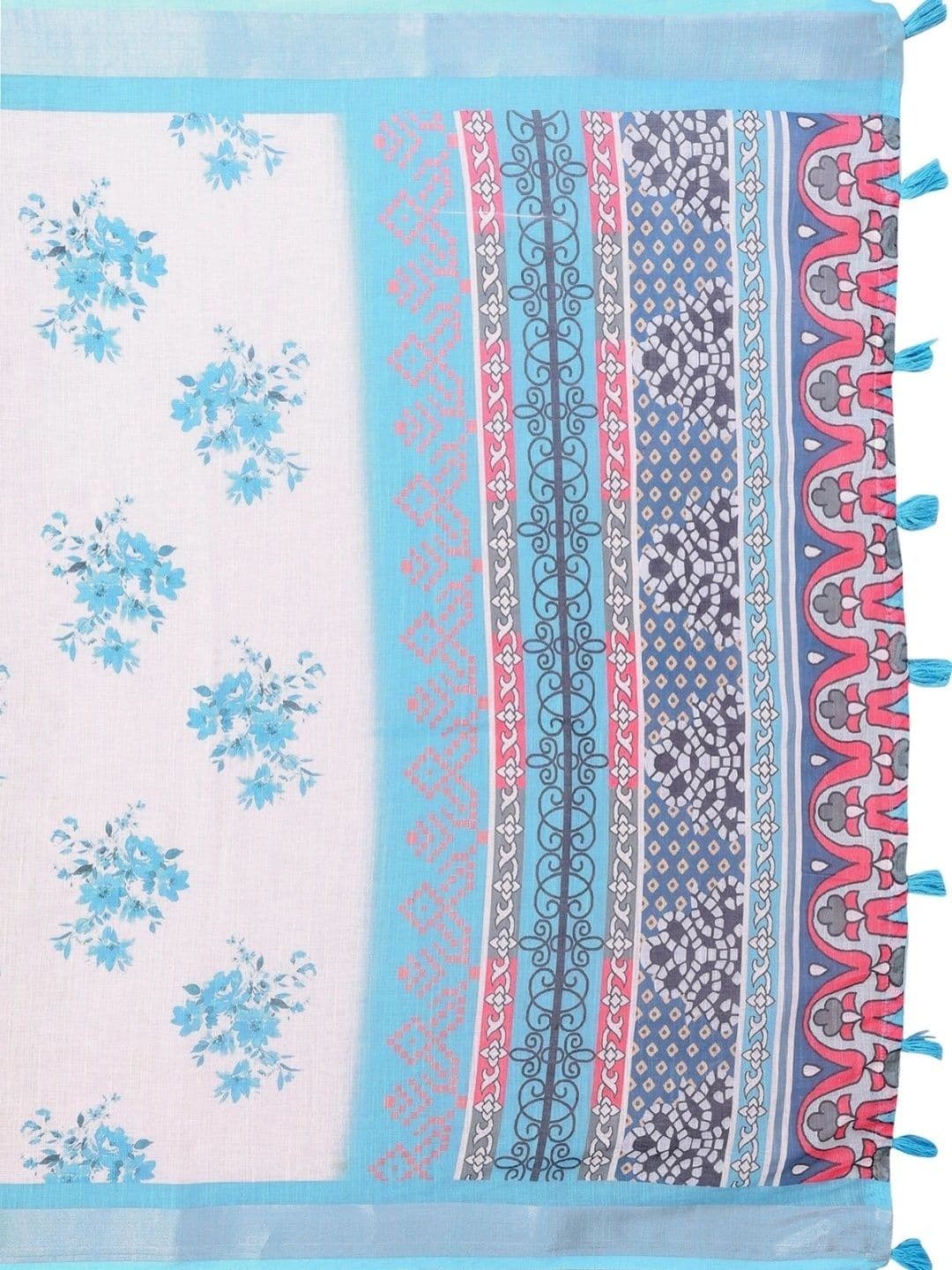 Kesarii Linen Blend Saree thumbnail 7