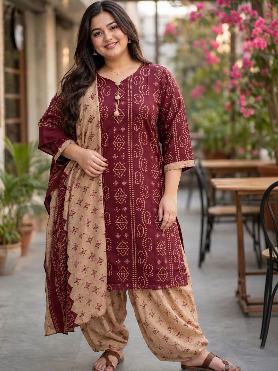 Aaradhya Fashion Women Ethnic Motifs Printed Regular Kurta with Patiala & With Dupatta thumbnail 6