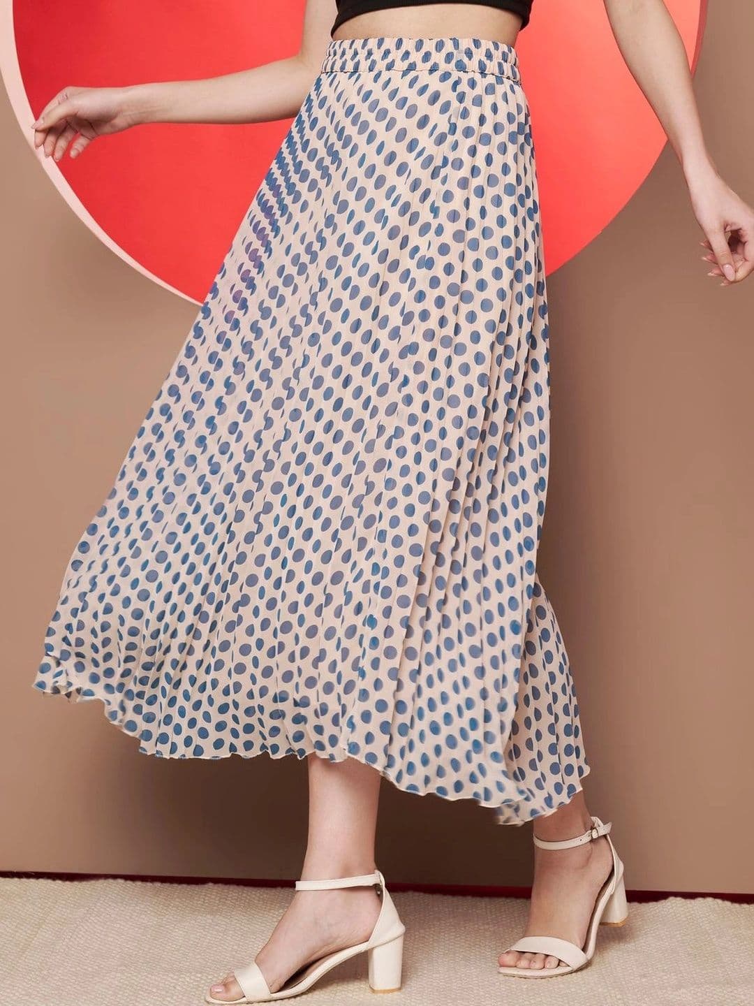 CORSICA Women Geometric Midi Flared Skirt thumbnail 4