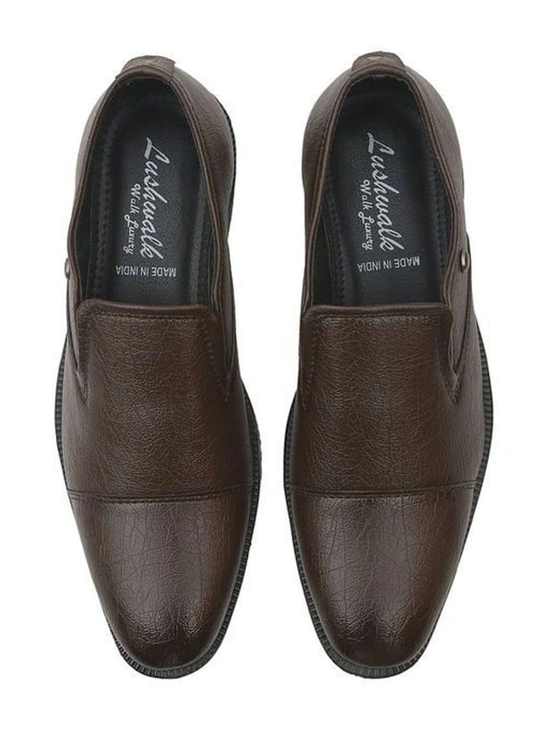 Lushwalk Men Leather Round-Toe Formal Shoes thumbnail 4