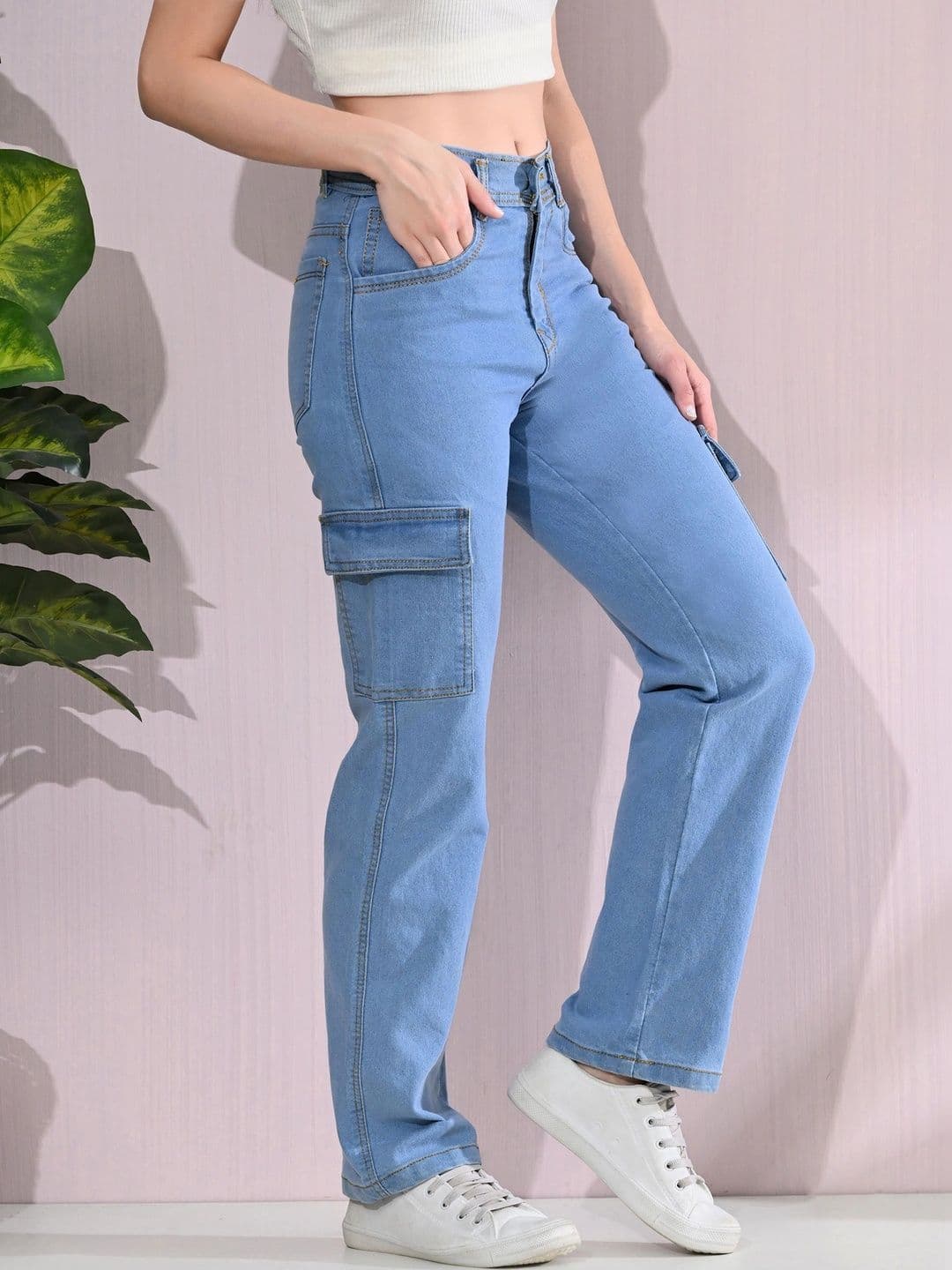 Encrypt Women Classic Regular Fit Mid-Rise Stretchable Jeans thumbnail 3